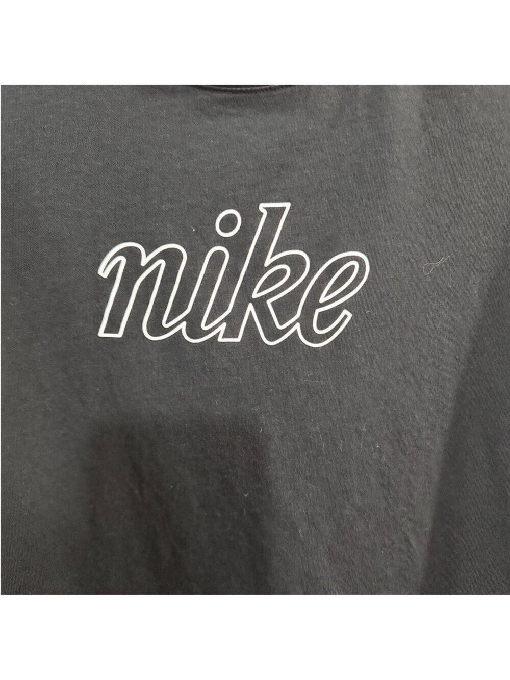 Women's The Nike Tee Icon Clash Black & White Short Sleeve Tee. Size L - Picture 6 of 9